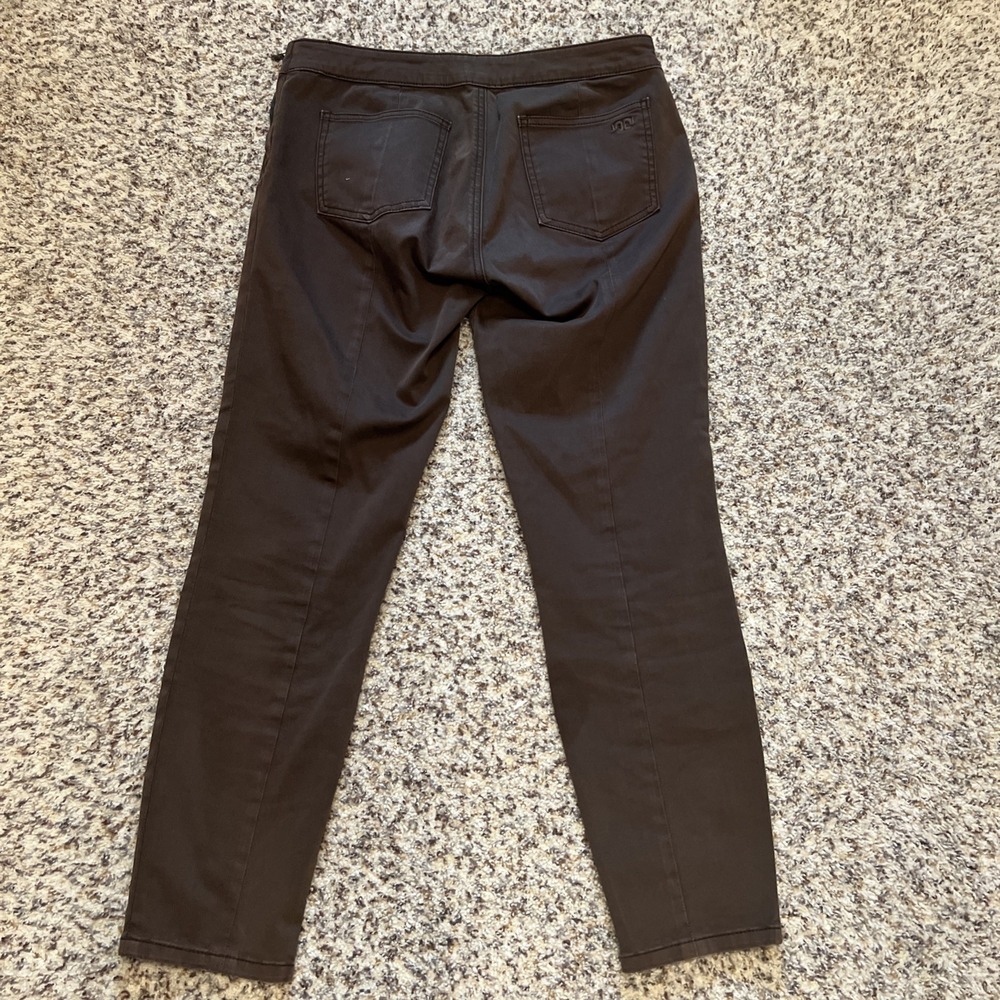 Tory Burch Brown Legging Pants front seam Slim Zip Down Leg  SZ 29 Great Condit - Picture 6 of 12